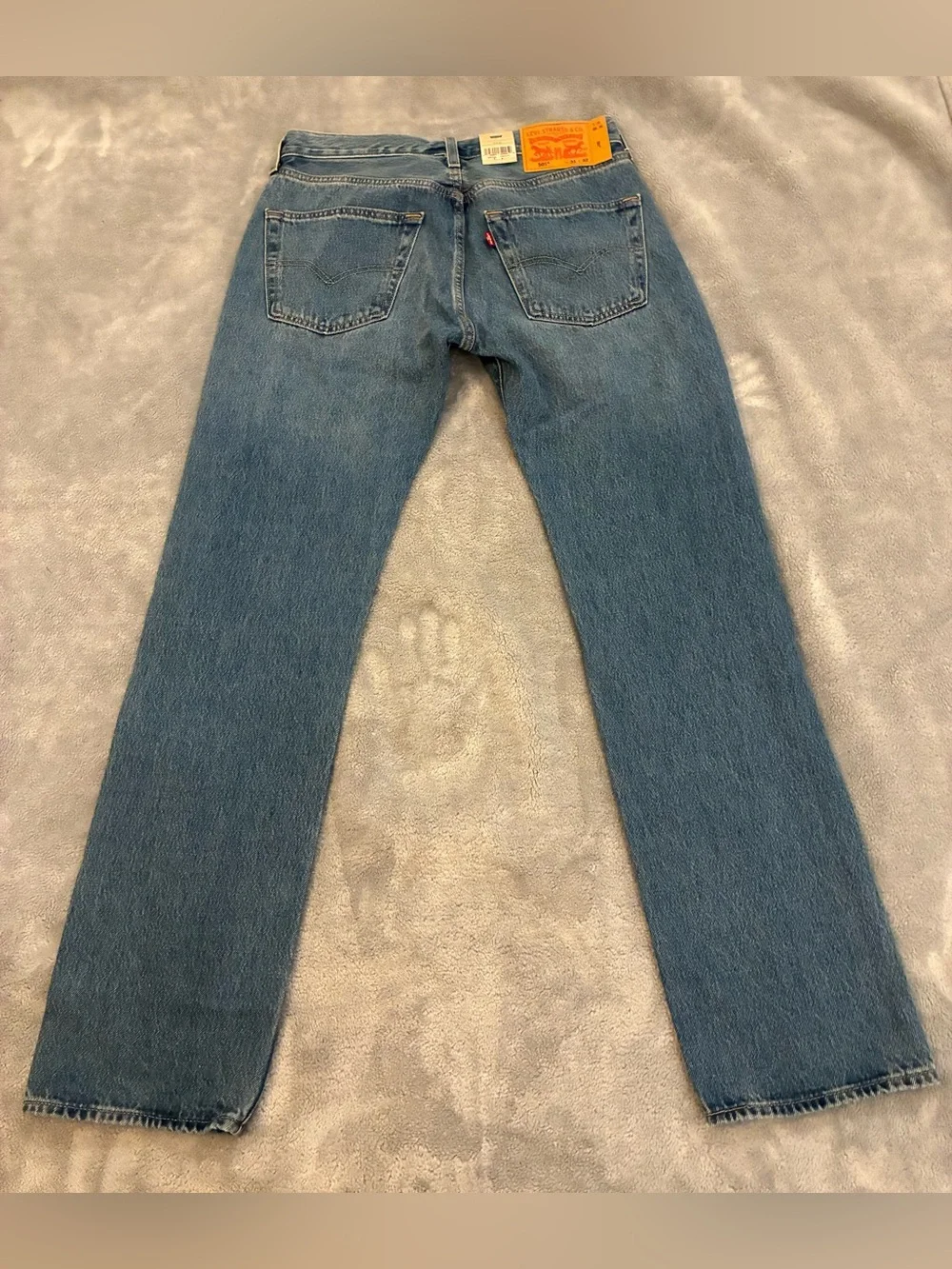 Men’s Levi Strauss 501 Original Blue Medium Wash Straight-Leg Jeans 31 X 32